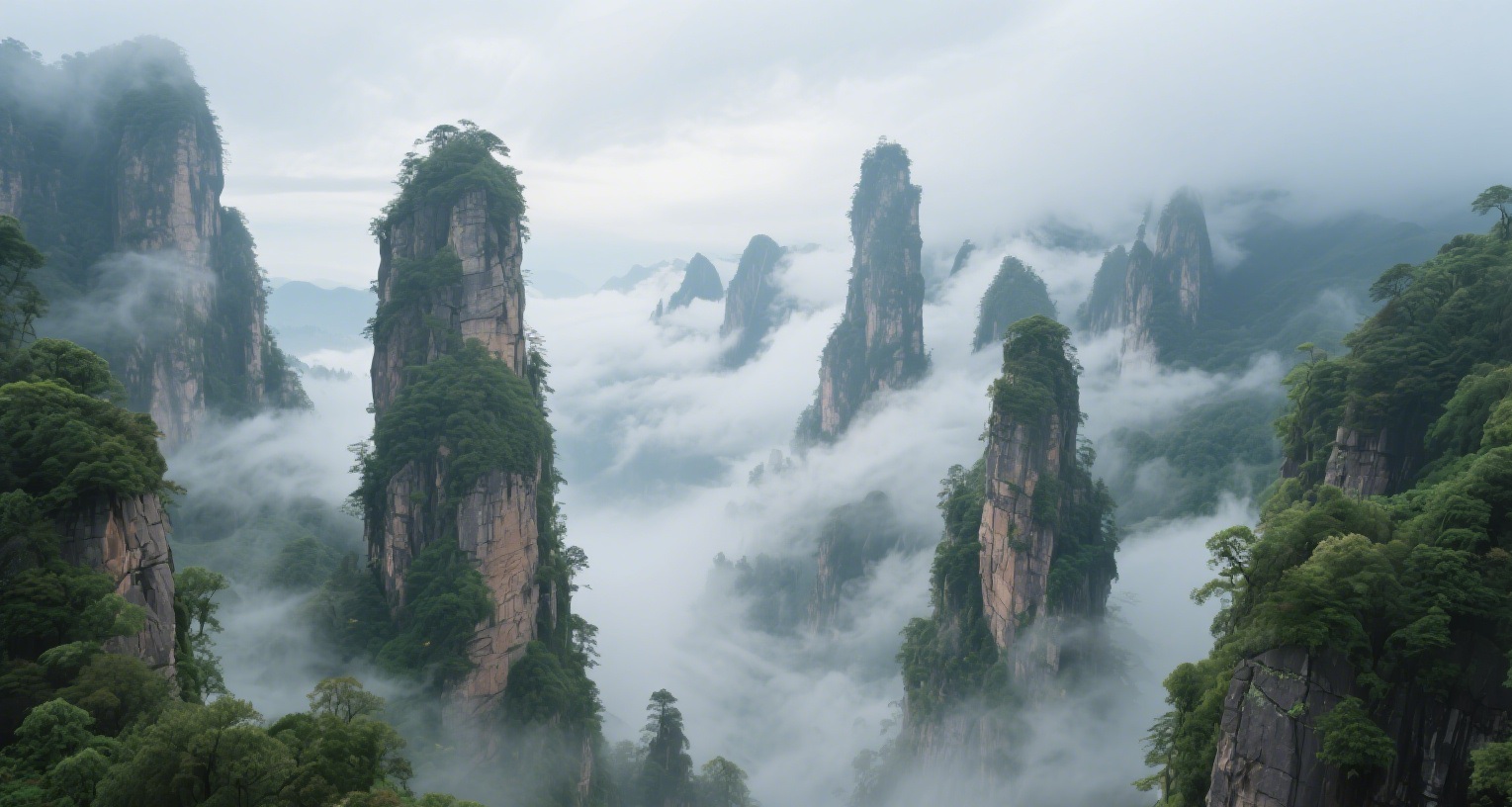 袁家界阿凡达悬浮山